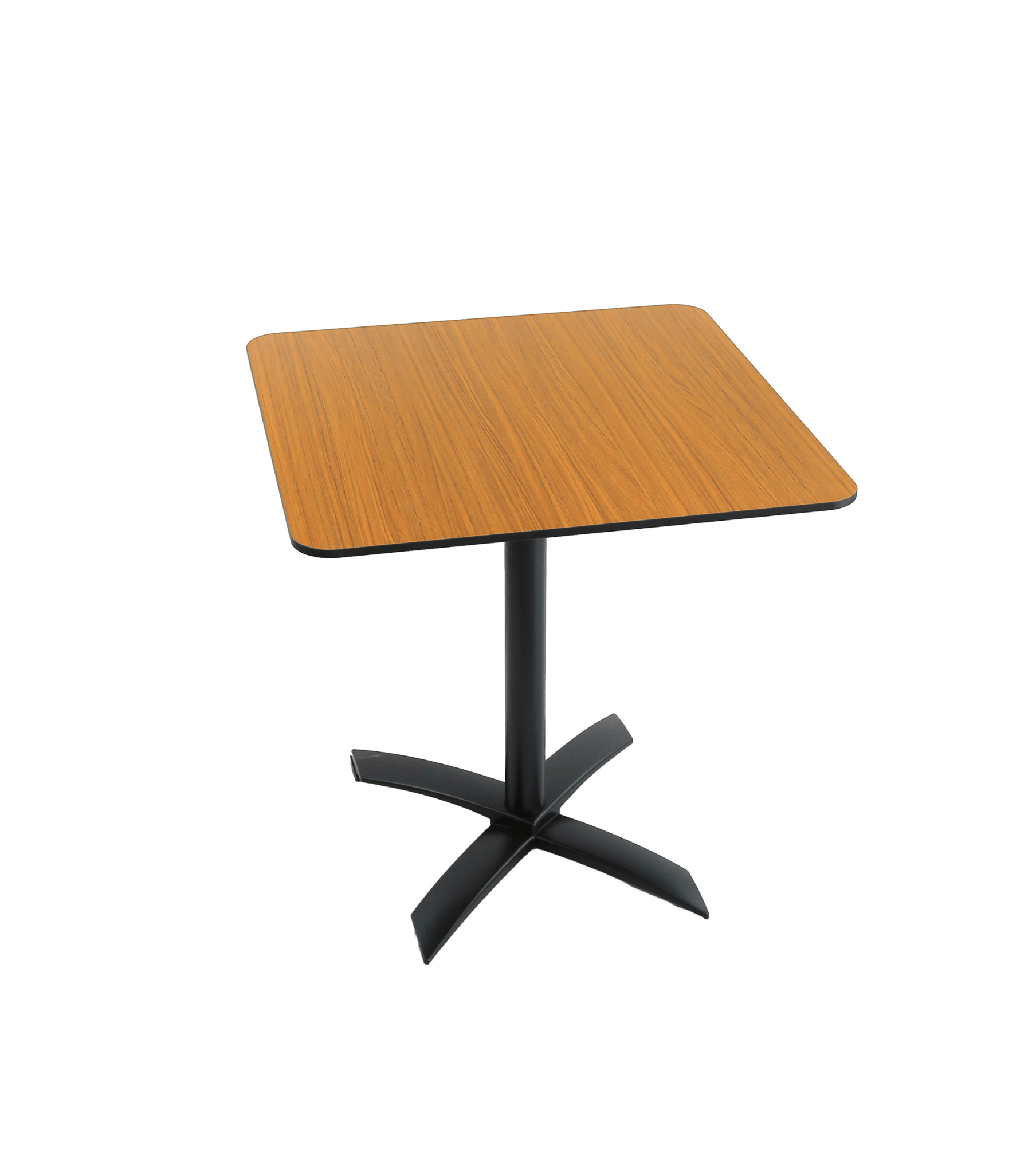 Masă Terasă 70x70 cm cu Blat HPL 12mm Stejar Deschis și Picior Aluminiu – Model Rabatabil - Bistro Design Store