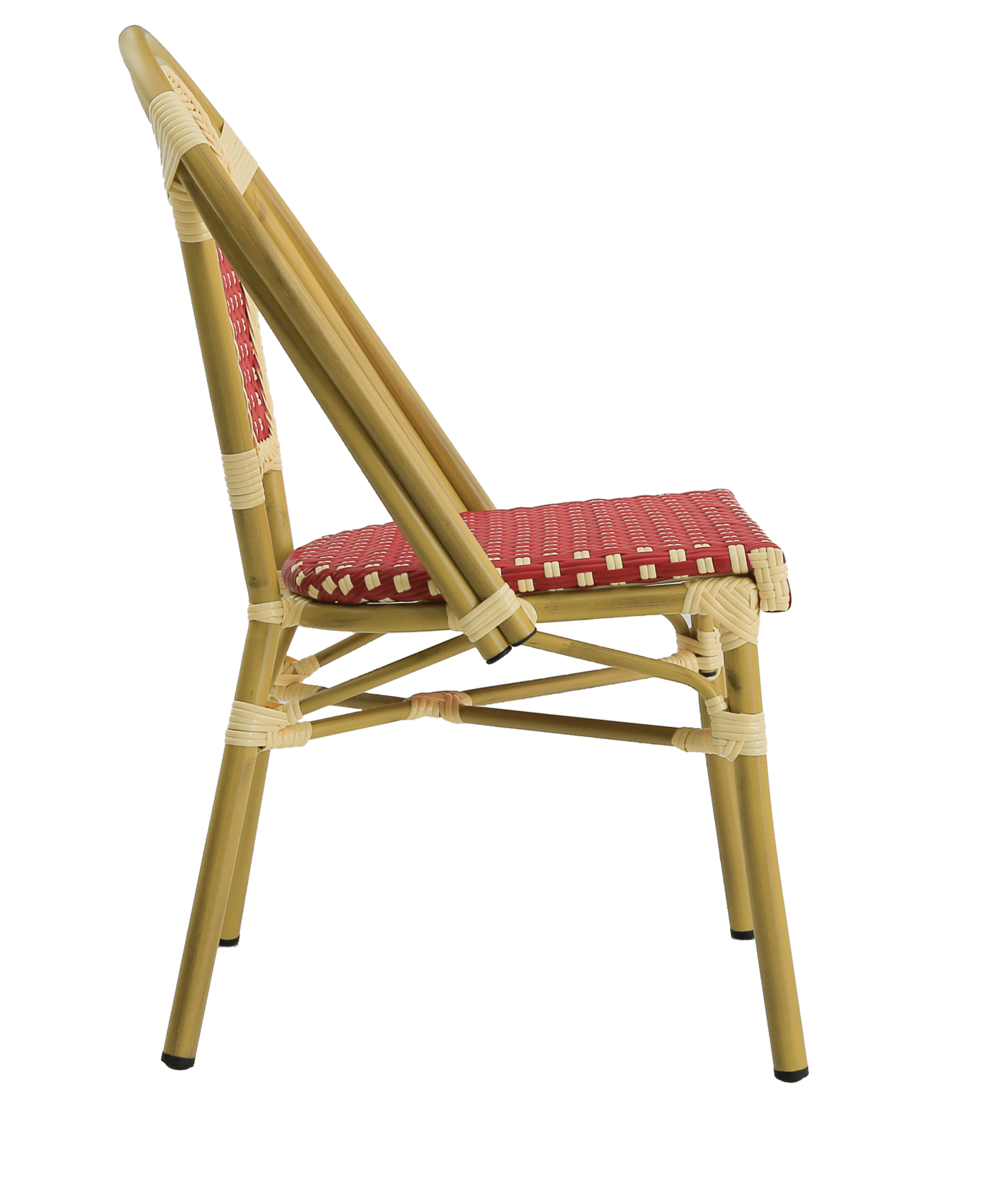 Scaun Aluminiu și ratan pentru Terasă și Restaurant Bordeaux - Bistro Design Store