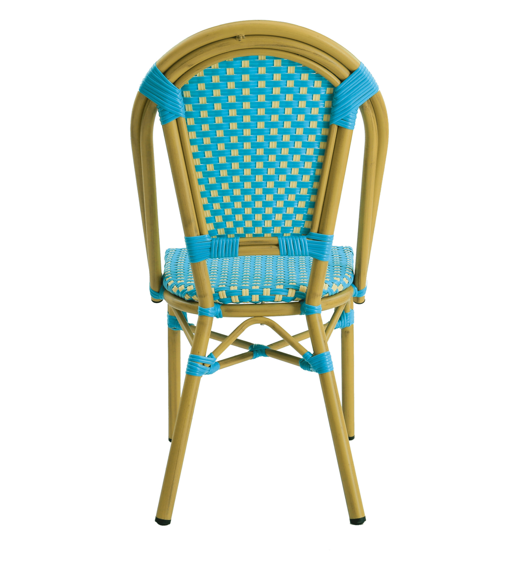 Scaun Bistro St. Tropez din Aluminiu și Ratan Plastic pentru Terasă și Restaurant - Bistro Design Store