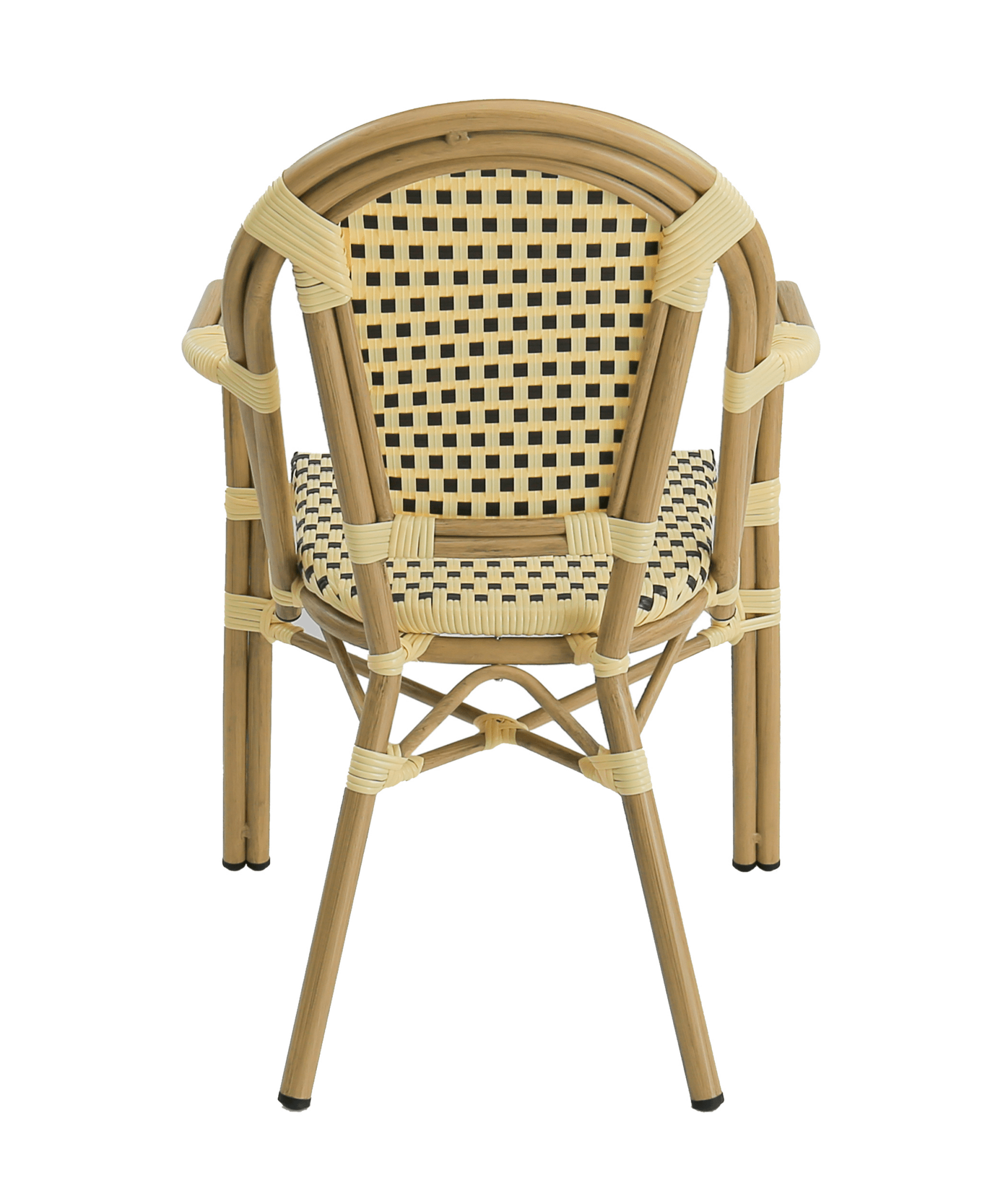 Scaun Fotoliu Paris din Aluminiu și Ratan pentru Terasă și Restaurant - Bistro Design Store